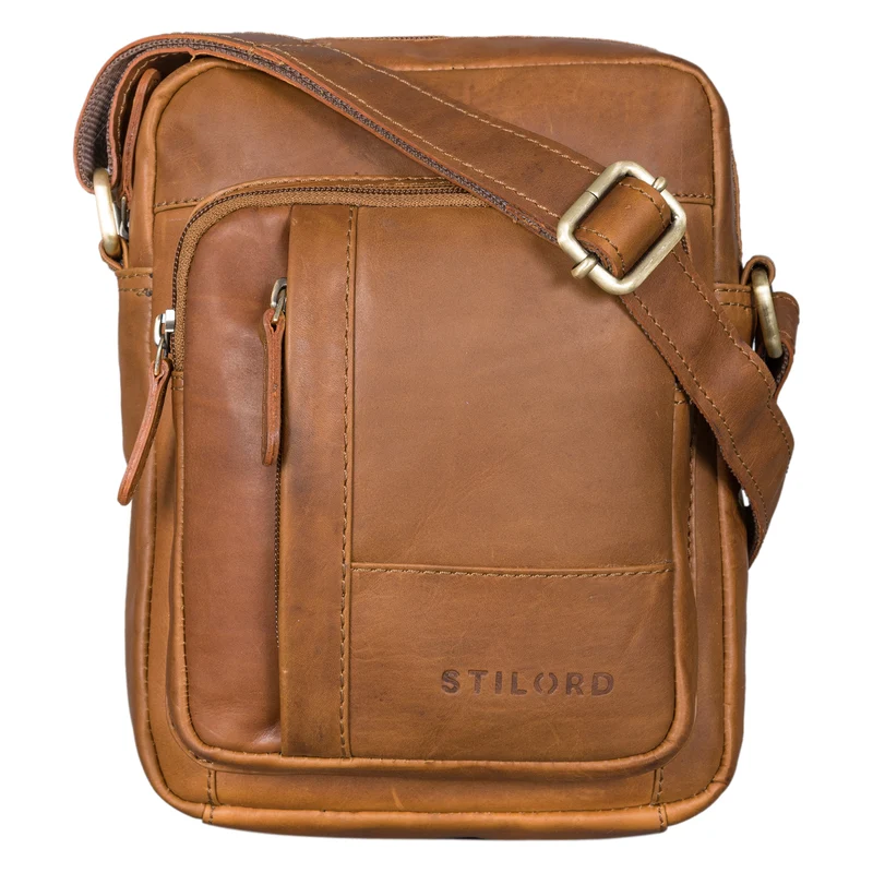 "Godric" Herrentasche zum Umhängen Leder Mittel Arbeit und Freizeit