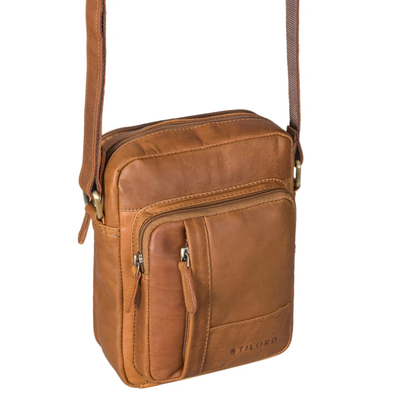 "Godric" Herrentasche zum Umhängen Leder Mittel Arbeit und Freizeit