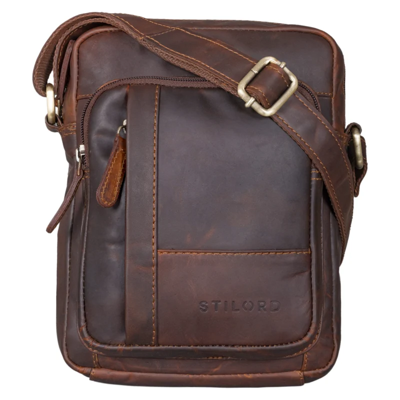 "Godric" Herrentasche zum Umhängen Leder Mittel Arbeit und Freizeit