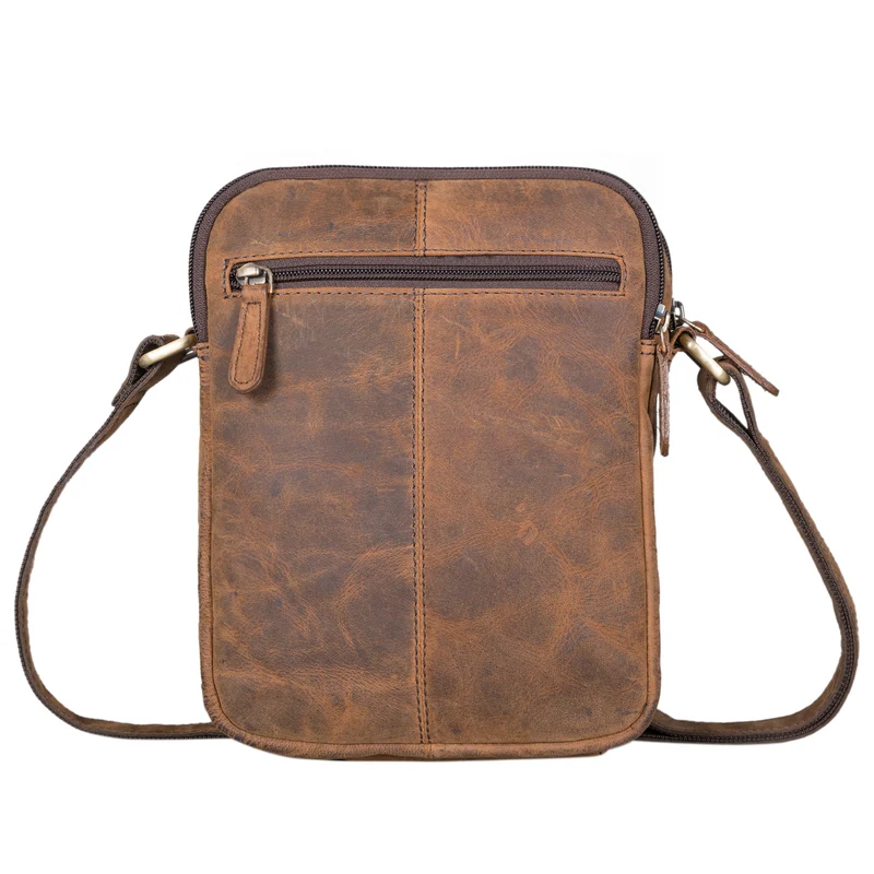 "Godric" Herrentasche zum Umhängen Leder Mittel Arbeit und Freizeit