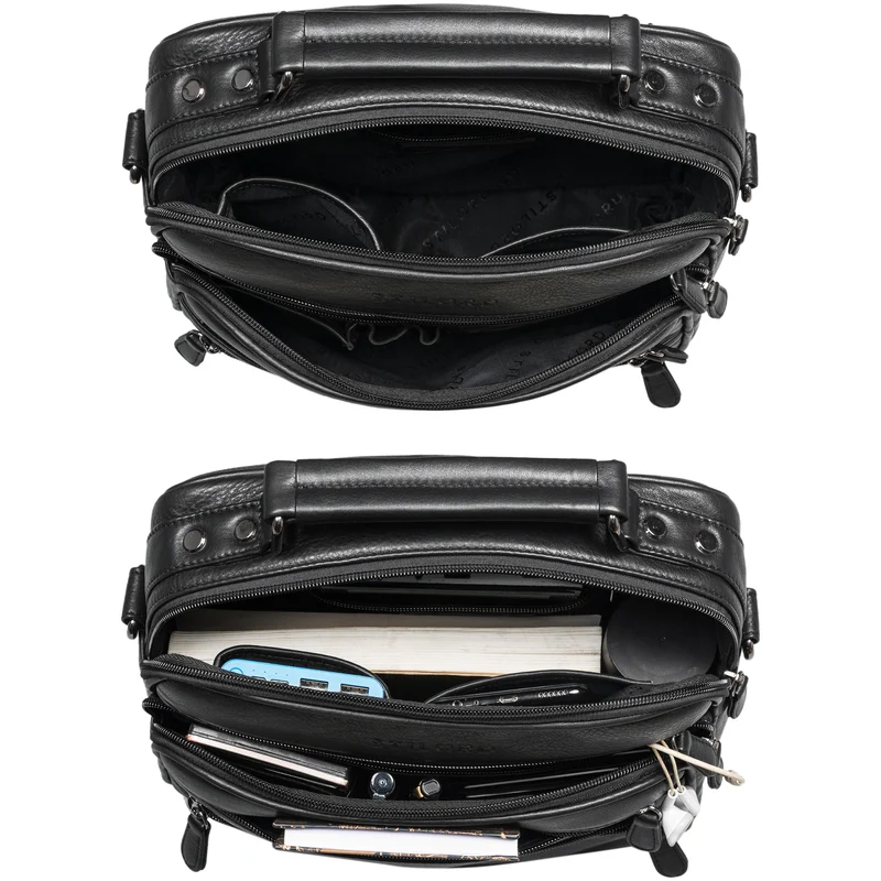 "Veland" Vintage Messenger Bag für Herren Echtleder