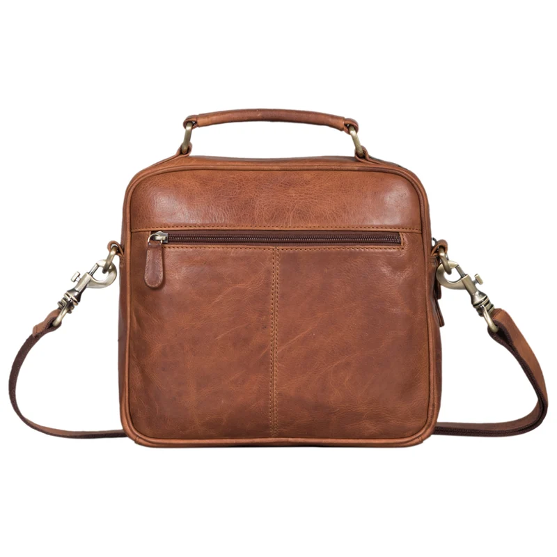 "Veland" Vintage Messenger Bag für Herren Echtleder