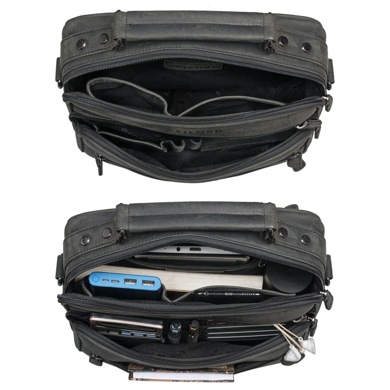 "Veland" Vintage Messenger Bag für Herren Echtleder