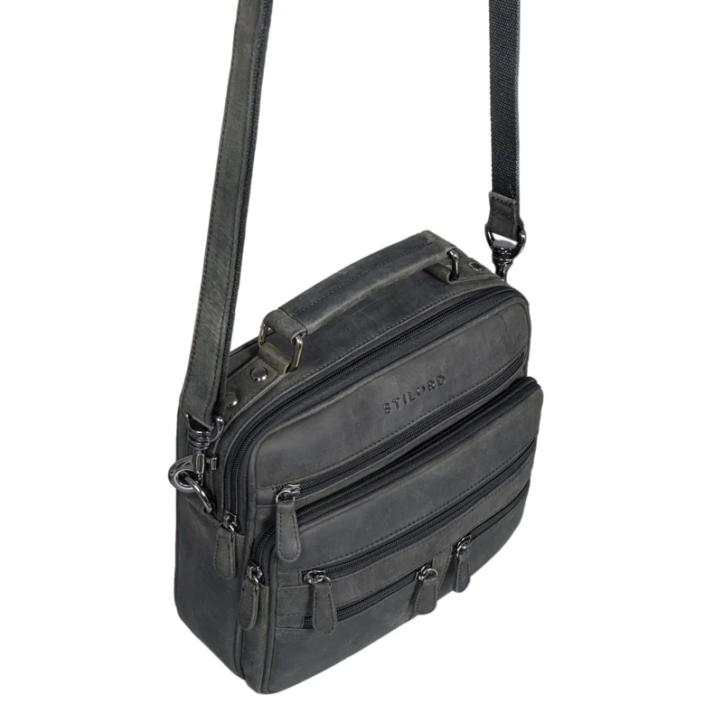 "Veland" Vintage Messenger Bag für Herren Echtleder