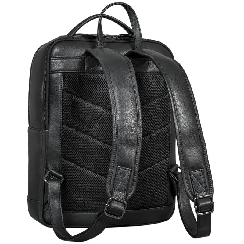 "Albert" Moderner Business Rucksack Leder 17 Zoll Laptopfach Herren