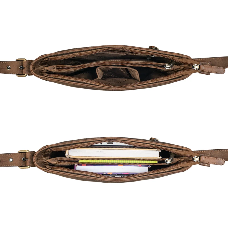 B-WARE "Elaine" Ledertasche zum Umhängen Damen