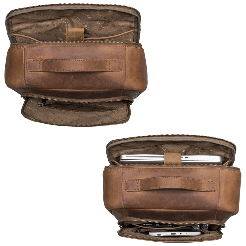 "Sören" Business Rucksack Leder mit Laptop-Fach 15 - 16 Zoll Leder