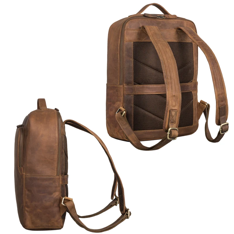 "Sören" Business Rucksack Leder mit Laptop-Fach 15 - 16 Zoll Leder