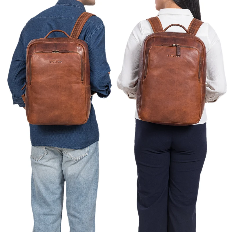 "Sören" Business Rucksack Leder mit Laptop-Fach 15 - 16 Zoll Leder