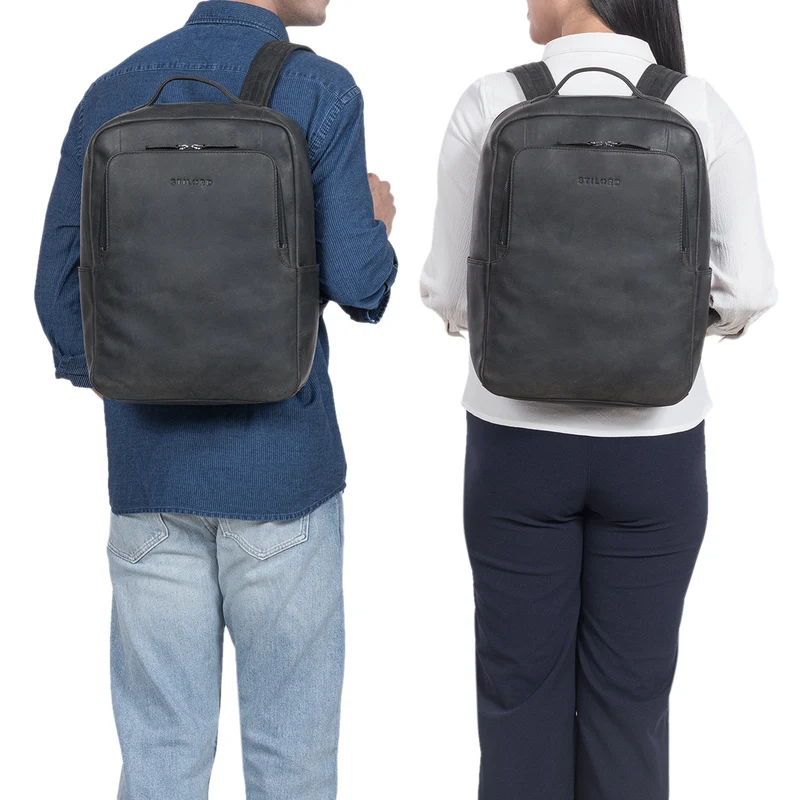 "Sören" Business Rucksack Leder mit Laptop-Fach 15 - 16 Zoll Leder
