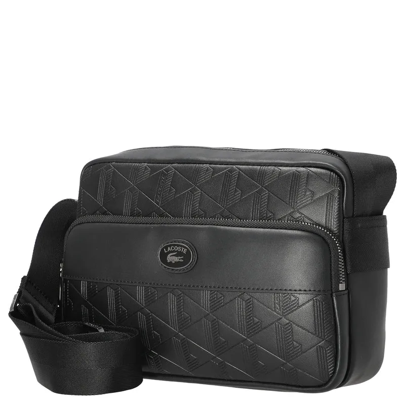 Lacoste Monogramm - Umhängetasche 24 cm (noir)