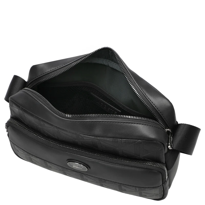 Lacoste Monogramm - Umhängetasche 24 cm (noir)