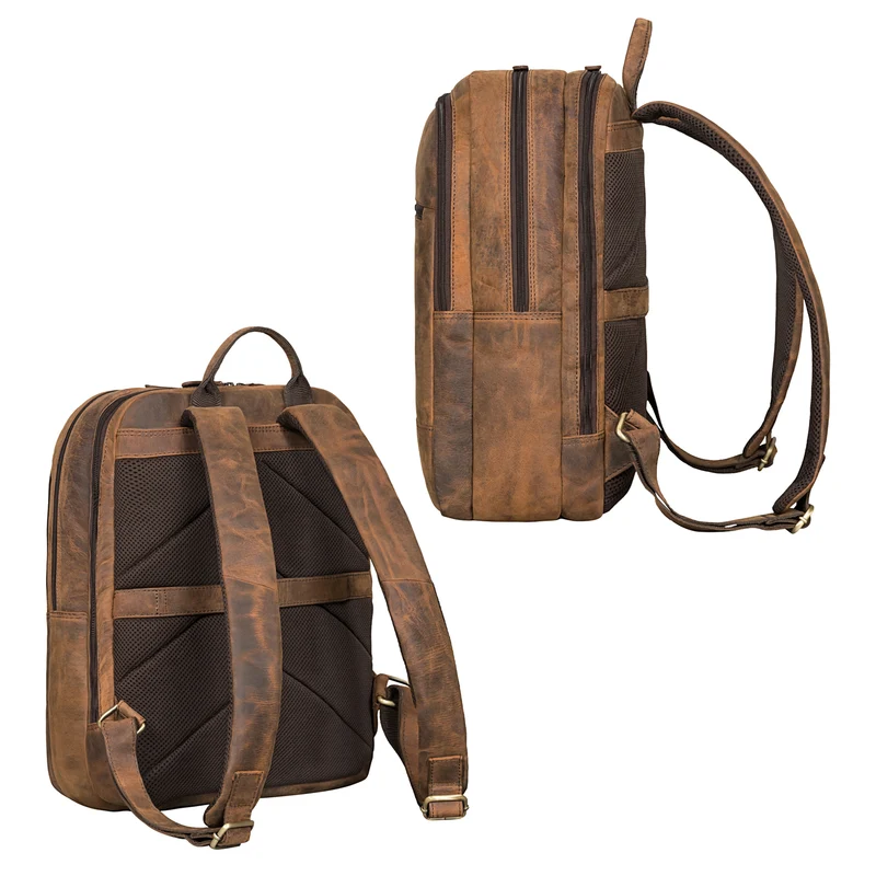 "Norbert" Großer Rucksack mit Laptopfach 15,6 Zoll Leder