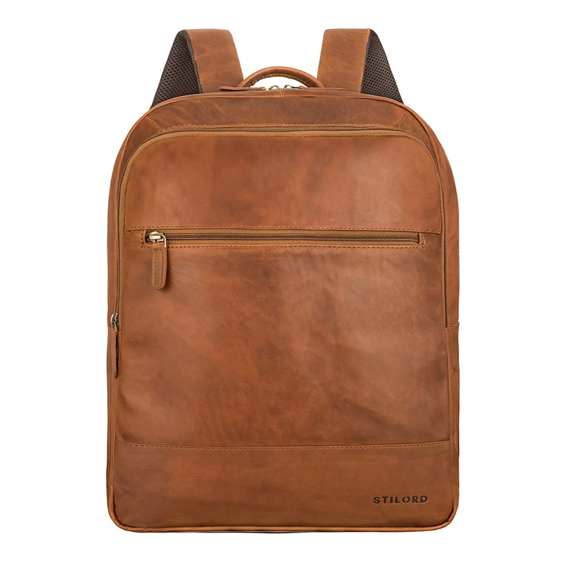 "Norbert" Großer Rucksack mit Laptopfach 15,6 Zoll Leder