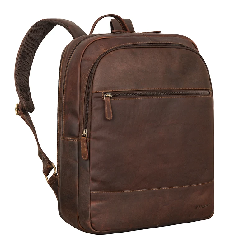 "Norbert" Großer Rucksack mit Laptopfach 15,6 Zoll Leder
