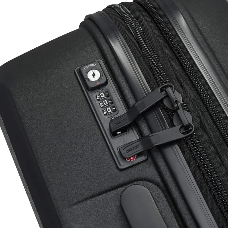 Delsey Paris Belmont Plus - 4-Rollen-Kabinentrolley 55 cm erw. (schwarz)