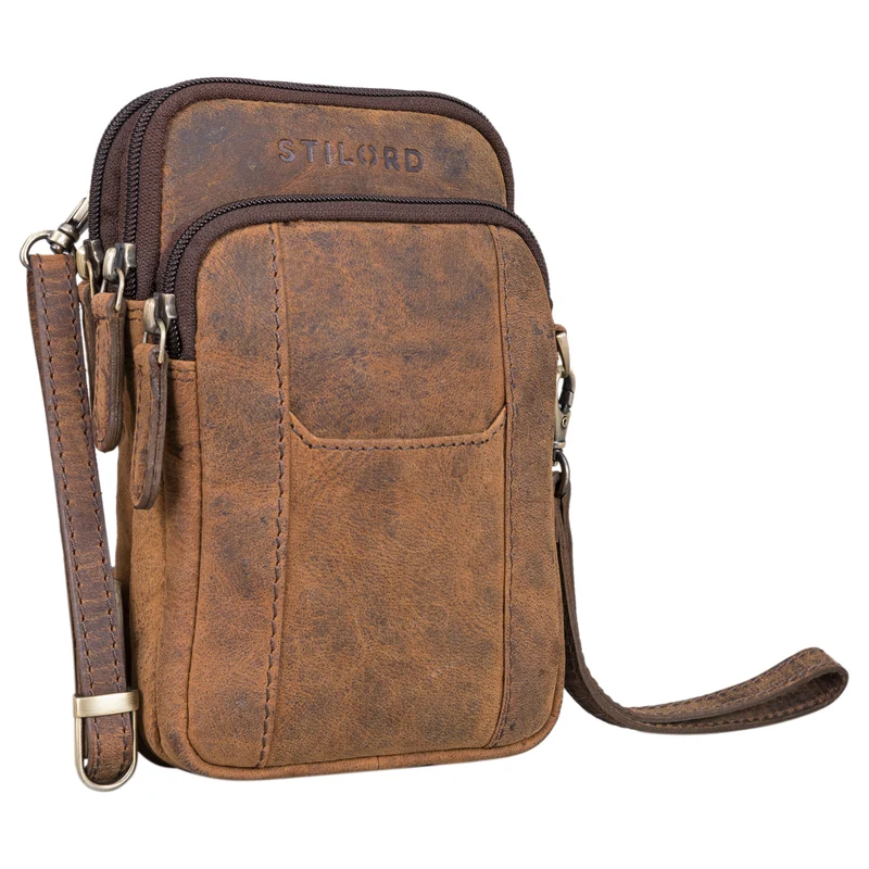 "Tertius" 3-in-1 Herren Umhängetasche Handgelenktasche Gürteltasche