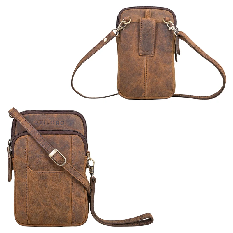 "Tertius" 3-in-1 Herren Umhängetasche Handgelenktasche Gürteltasche