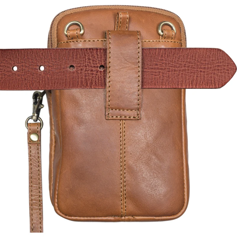 "Tertius" 3-in-1 Herren Umhängetasche Handgelenktasche Gürteltasche