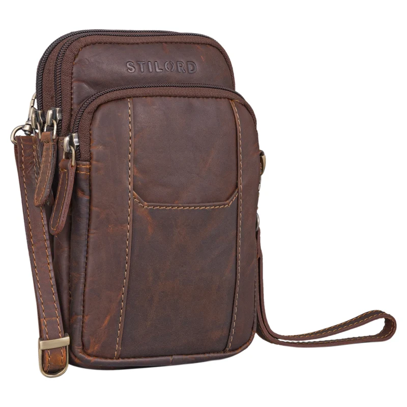 "Tertius" 3-in-1 Herren Umhängetasche Handgelenktasche Gürteltasche