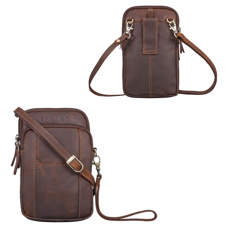 "Tertius" 3-in-1 Herren Umhängetasche Handgelenktasche Gürteltasche