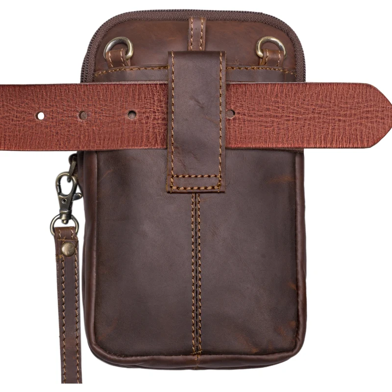 "Tertius" 3-in-1 Herren Umhängetasche Handgelenktasche Gürteltasche