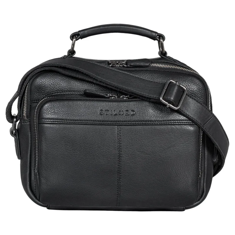 "Kuno" Umhängetasche Herren Leder klein Schultertasche und Handtasche