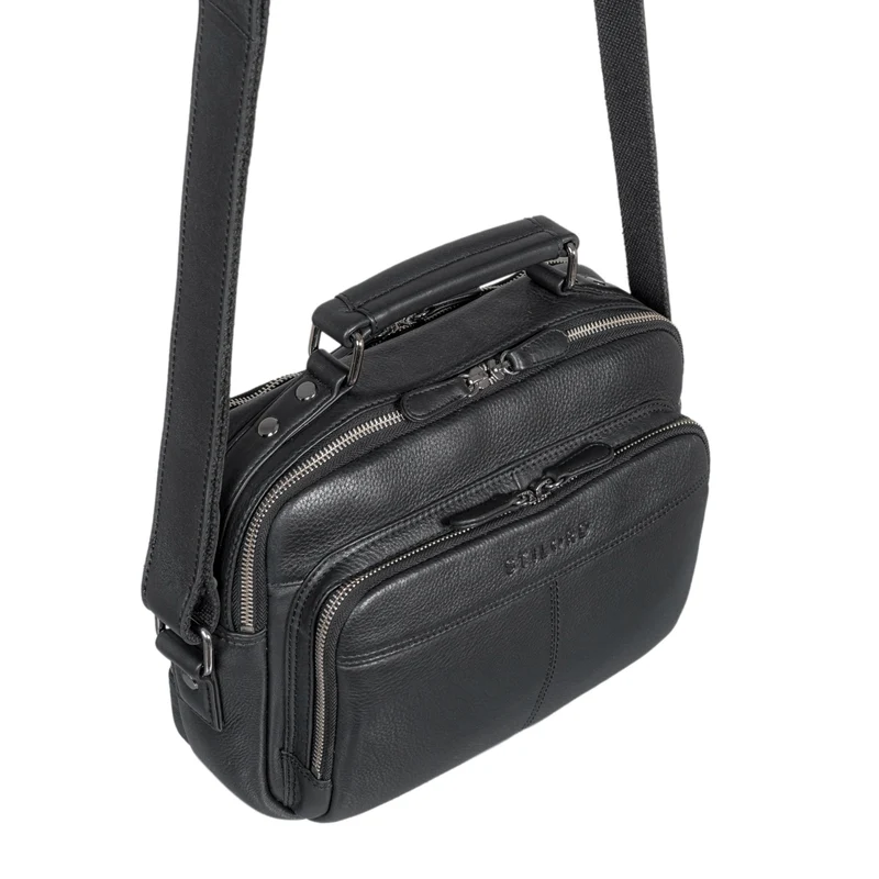 "Kuno" Umhängetasche Herren Leder klein Schultertasche und Handtasche
