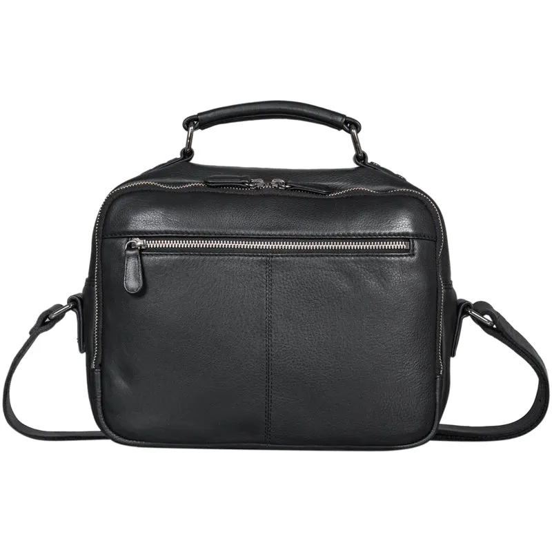 "Kuno" Umhängetasche Herren Leder klein Schultertasche und Handtasche