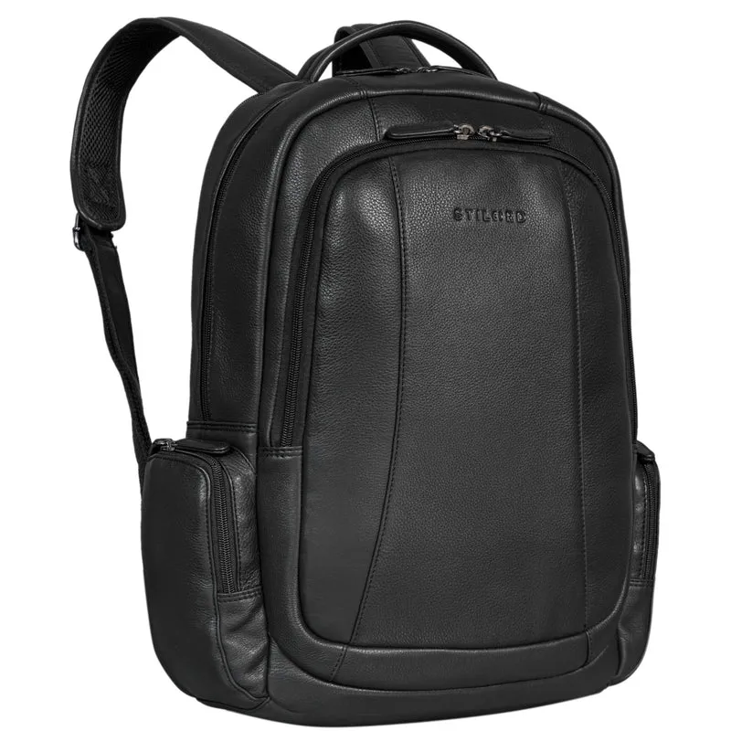 "Waldo" Lederrucksack mit Laptopfach 17,3 Zoll Damen und Herren