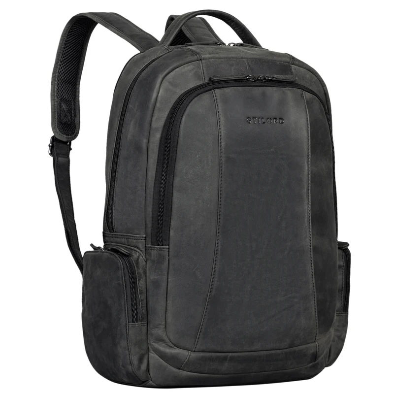"Waldo" Lederrucksack mit Laptopfach 17,3 Zoll Damen und Herren