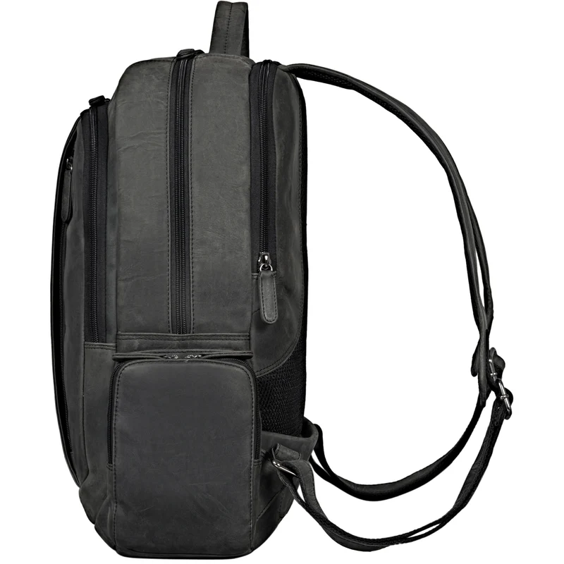 "Waldo" Lederrucksack mit Laptopfach 17,3 Zoll Damen und Herren