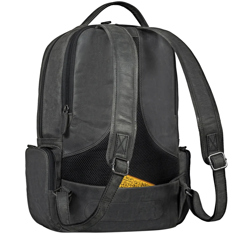 "Waldo" Lederrucksack mit Laptopfach 17,3 Zoll Damen und Herren