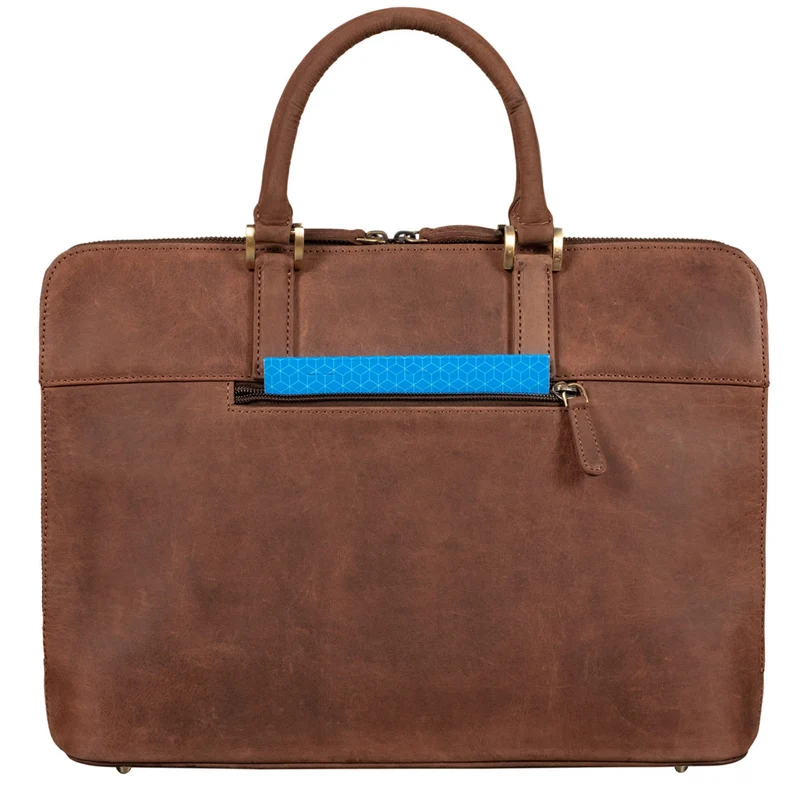 "Clover" Schmale Arbeitstasche Damen Leder Elegant