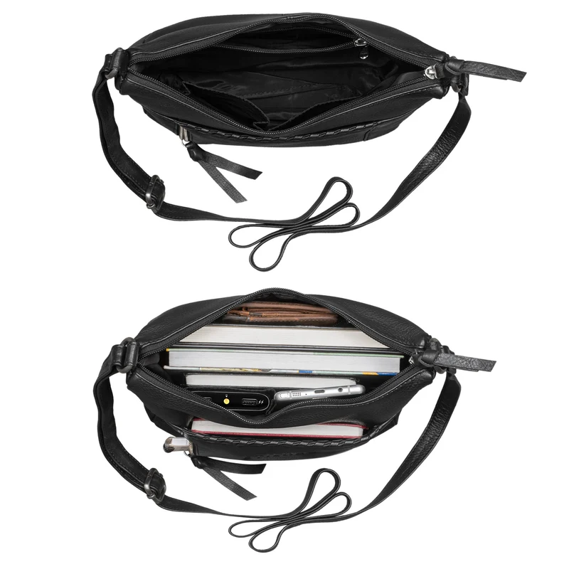 "Nia" Damen Umhängetasche Klein Lederhandtasche Elegante Ausgehtasche