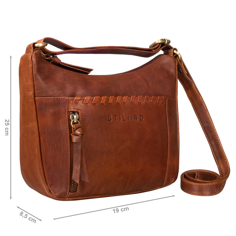 "Nia" Damen Umhängetasche Klein Lederhandtasche Elegante Ausgehtasche