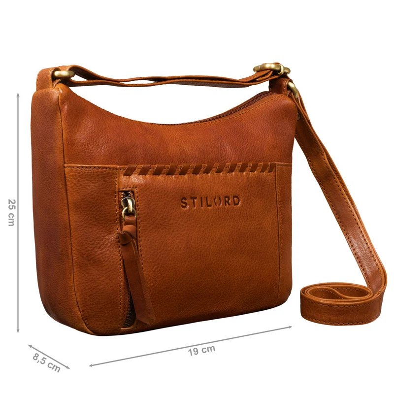 "Nia" Damen Umhängetasche Klein Lederhandtasche Elegante Ausgehtasche