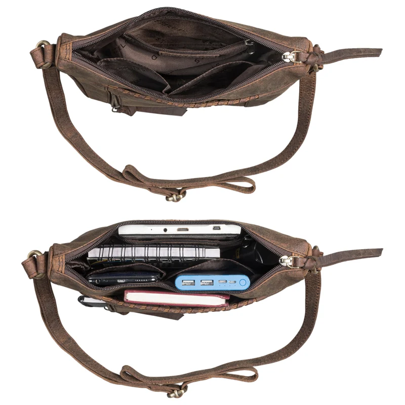 "Nia" Damen Umhängetasche Klein Lederhandtasche Elegante Ausgehtasche