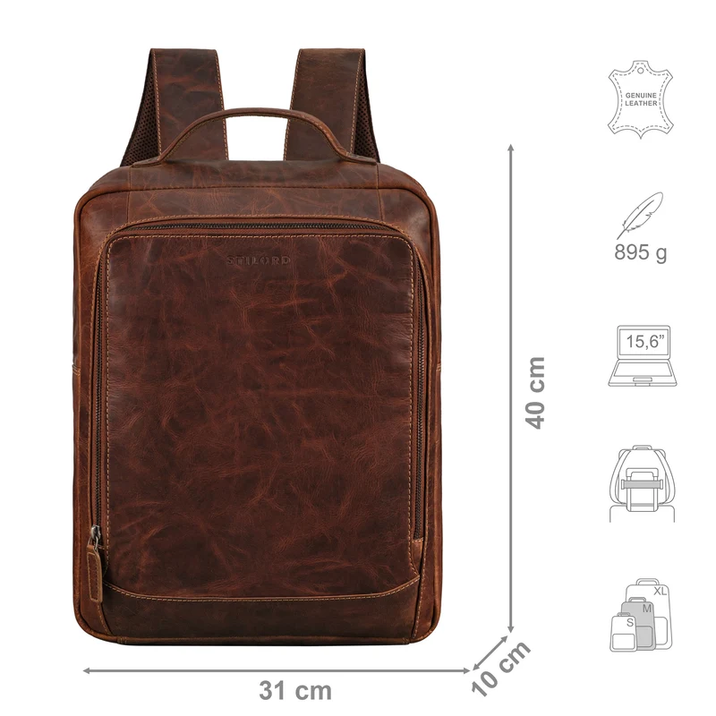 "Zabel" Businessrucksack Herren Leder