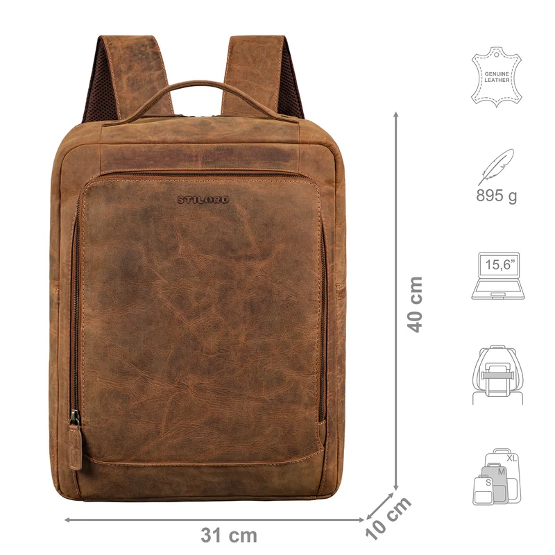 "Zabel" Businessrucksack Herren Leder
