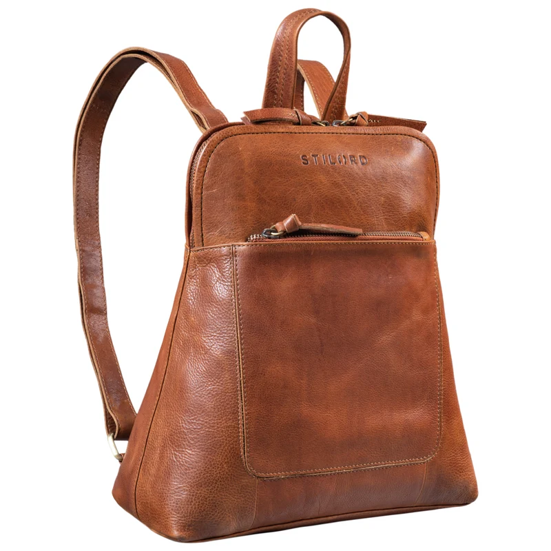 B-WARE "Cathy" Frauen Rucksack Elegant Leder