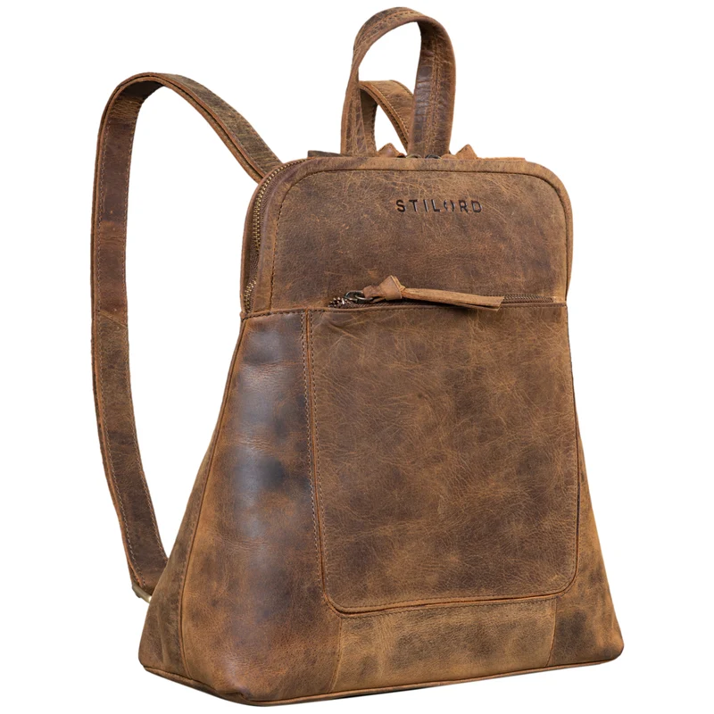 B-WARE "Cathy" Frauen Rucksack Elegant Leder