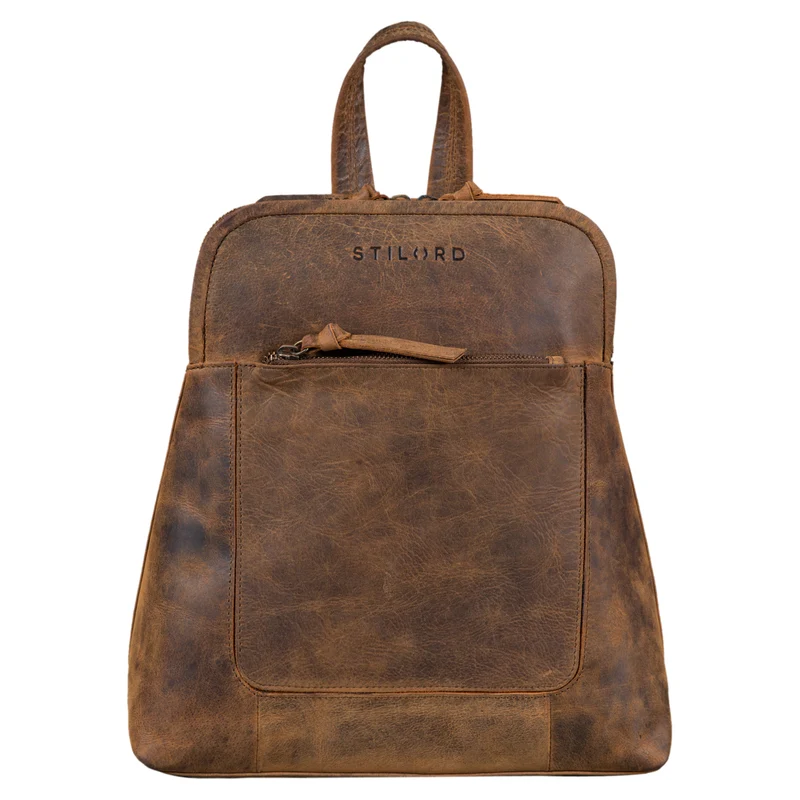 B-WARE "Cathy" Frauen Rucksack Elegant Leder