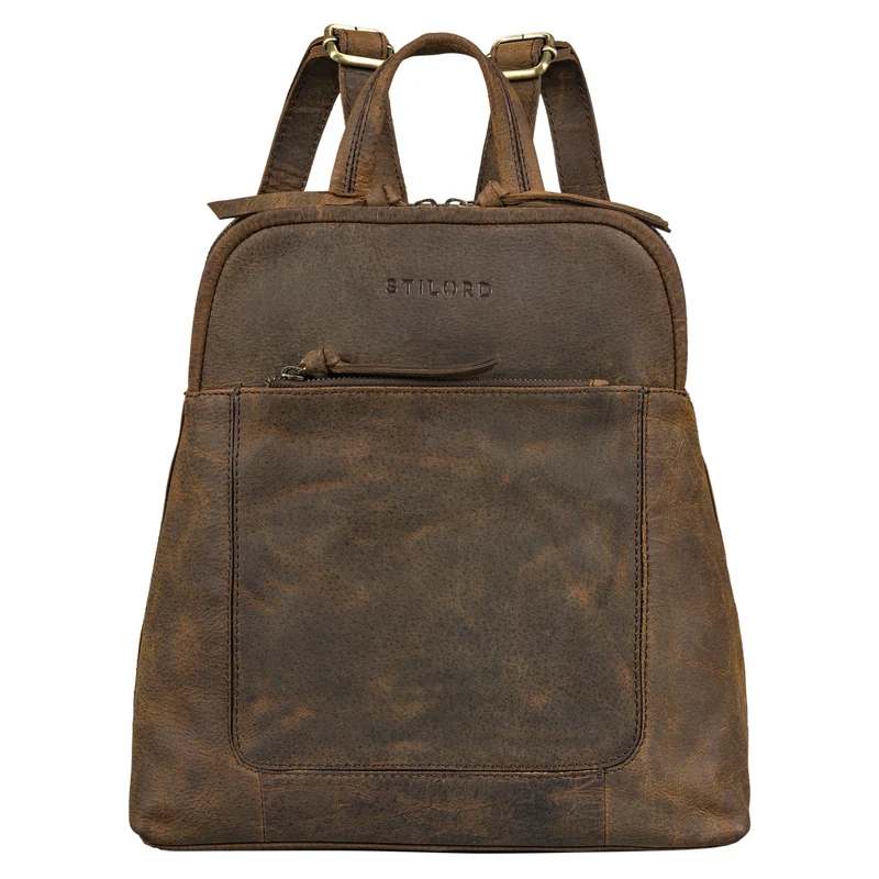 B-WARE "Cathy" Frauen Rucksack Elegant Leder