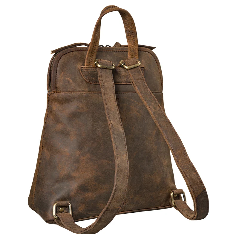 B-WARE "Cathy" Frauen Rucksack Elegant Leder