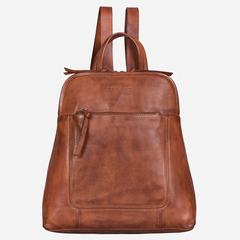 B-WARE "Cathy" Frauen Rucksack Elegant Leder