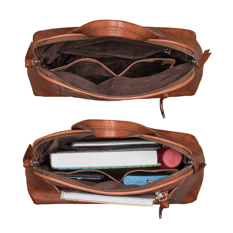 B-WARE "Cathy" Frauen Rucksack Elegant Leder