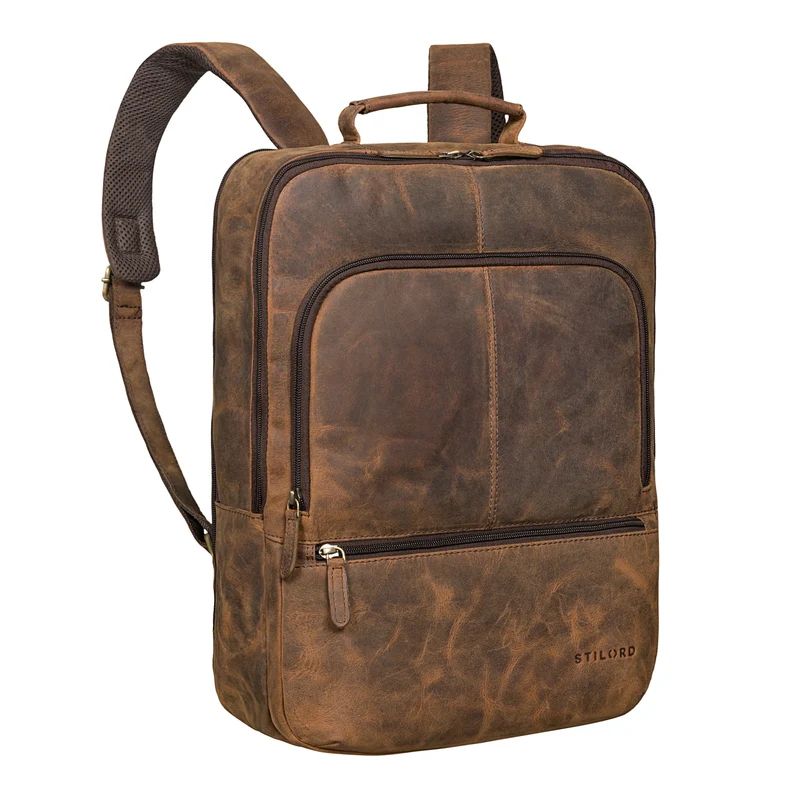 "Forest" Laptop Rucksack 15.6 Zoll Leder für Herren und Damen
