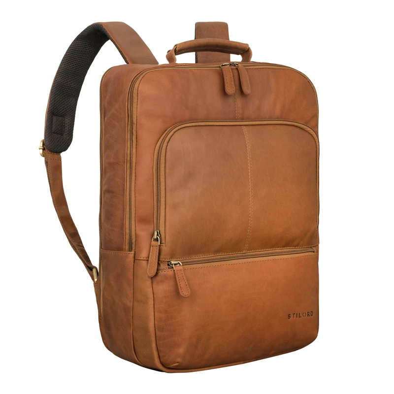 "Forest" Laptop Rucksack 15.6 Zoll Leder für Herren und Damen