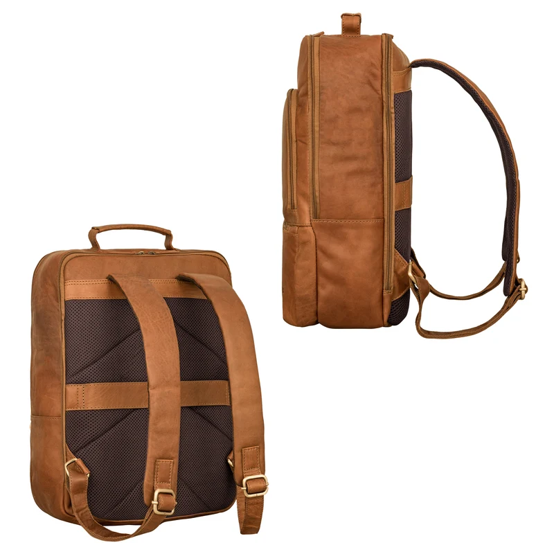 "Forest" Laptop Rucksack 15.6 Zoll Leder für Herren und Damen